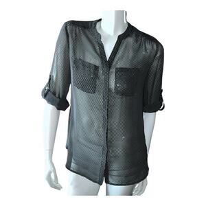 Covington Essentials Women's Sheer Blouse, Size Small